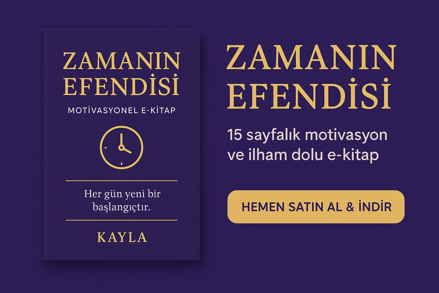 ZAMANIN EFENDİSİ E-KİTAP